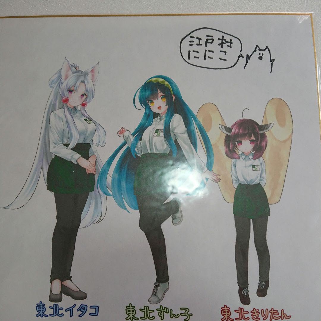 ⭐貴重!新品未開封!匿名配送⭐江戸村ににこ サイン 色紙 東北3姉妹 Amazon.co.jp: ?貴重 ?江戸村ににこ サイン 色紙 東北3姉妹